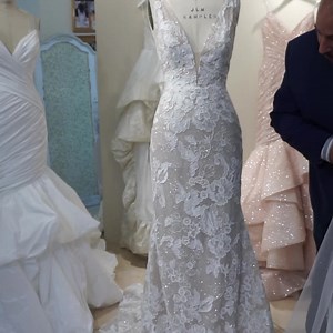 Designer Lazaro about his beautiful gown HOPE https://www.jlmcouture.com/lazaro/bridal/spring/2021/style-32104 ❤️ | Lazaro