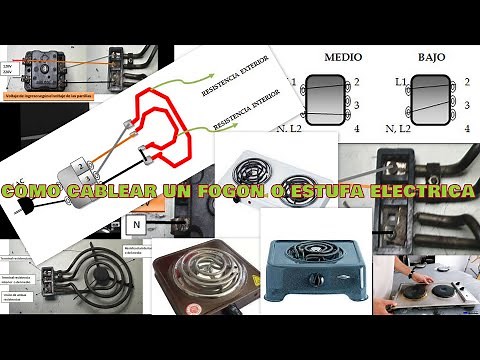 COMO CABLEAR UN FOGÓN O ESTUFA ELÉCTRICA EXPLICACIÓN