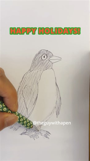 Penguin #drawing #sketch #shorts #tutorial #easy #art