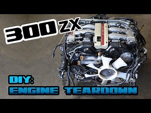 Nissan 300zx - complete twin turbo engine teardown