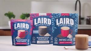 Laird Superfood Instant Latte 100% Aribica Coffee with Reduced Sugar, Non-Dairy, Superfood Creamer, Gluten Free, Non-GMO, Vegan, 8 oz. Bag, Pack of 1