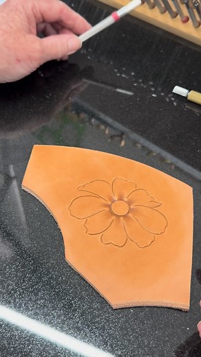 10K views · 157 reactions | Follow along to watch this random flower take shape  | Tania Burbury - Leatherwork | Facebook