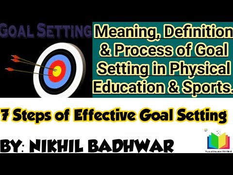 Meaning, Definition & Process of Goal Setting in P.E. & Sports. 7 Steps of Effective Goal Setting.