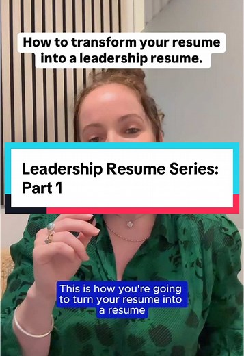 Transform Your Resume For Leadership Roles