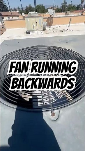 Fixing Reverse Polarity on Condenser Fan Motor #hvac #fanmotor #polarity