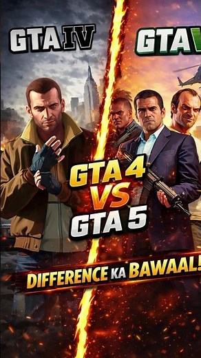 GTA IV vs GTA V Comparison 😲 Graphics, Gameplay & More
