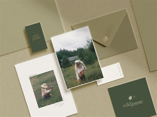 Branding Kit | Feminine Logo Design | Instant Download | Customizable Canva Brand - Etsy