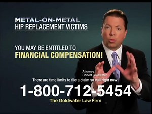 Goldwater Law Firm TV Spot, 'Hip Implants'