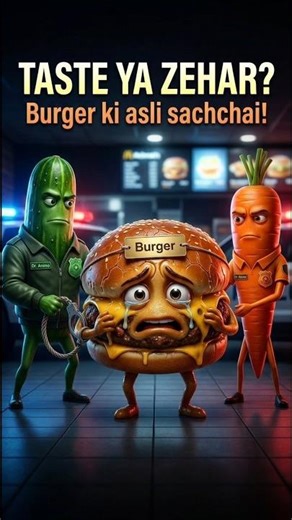 The Arrest of Burger 🍔 | Dr. Animo | Junk Food Exposed #JunkFoodTruth#BurgerAddiction