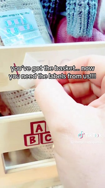 Create Personalized Labels for Your Baby Shower Basket