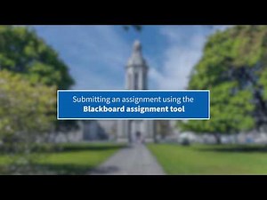 Blackboard Assignments – Student Guide