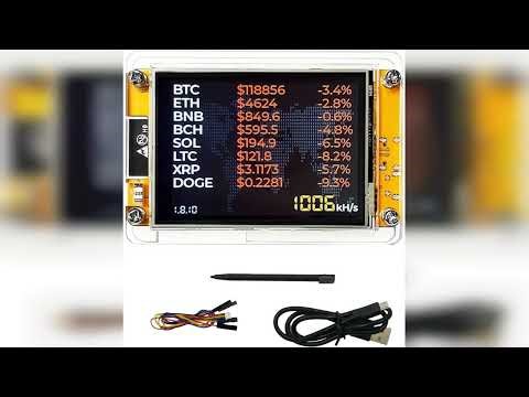 Review: Bitcoins Miner 1000kh/s Hashrate 2.8" Smart Display USB Plug and Play Bitcoins Lottery...