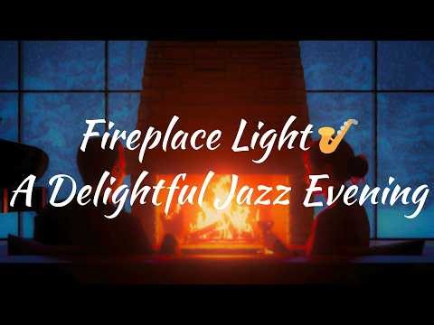 Fireplace Light 🎷A Delightful Jazz Evening