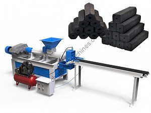 High-Efficiency Charcoal Briquette Machine | Screw Extruder Press