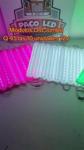 Módulos Led Jumbo Q45: Precio y uso para transporte 12V