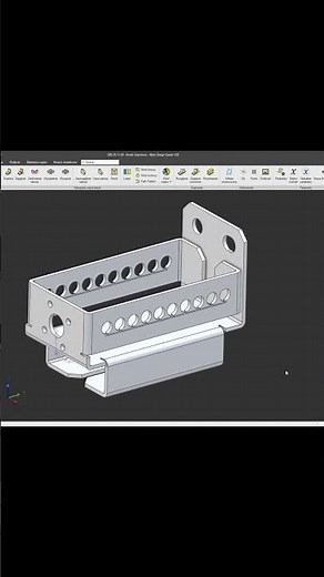 Alibre Design, sheet metal construction, dynamic model #alibre #caddesign #design #cad
