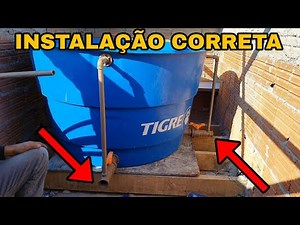 Caixa de água Veja como instalar corretamente.