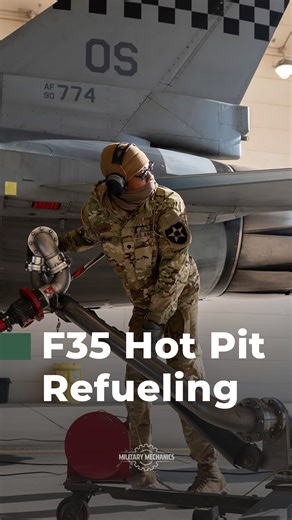 Hot pit refueling lets fighter jets land, refuel with engines running, and launch again in minutes—boosting combat speed and sortie rates in modern air warfare. | Military Mechanics