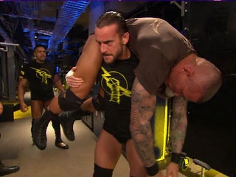 Raw: The Nexus attacks Randy Orton in the locker room area