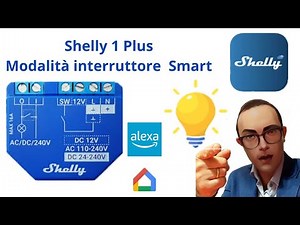 Shelly 1 Plus. Come Funziona. Come installarlo. Modalità Interruttore & Pulsante