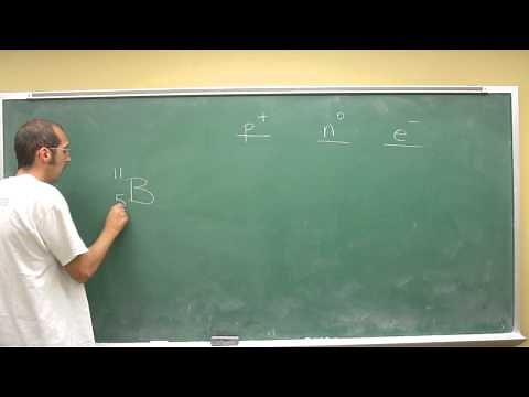 Protons, neutrons, electrons boron-11 007