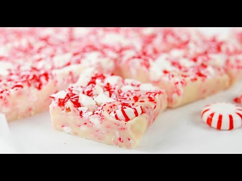3-Ingredient Candy Cane Fudge Recipe