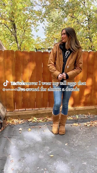 Stylish Millennial Outfit Featuring Tall Uggs Boots