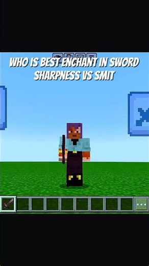 Who Is Best Enchantment In Sword SHARPNESS Vs SMITE #mincraft