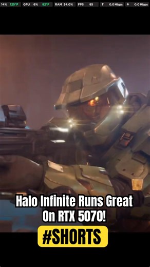Halo Infinite Runs Great On RTX 5070! #haloinfinite #rtx5070 #shorts