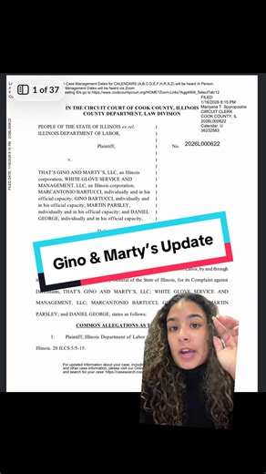Former West Loop restaurant, Gino and Marty’s is facing legal trouble from the state’s Department of Labor which filed a lawsuit in Cook County alleging a preliminary investigation shows that at least nine employees are owed over $20,000 in unpaid wages. #Chicago #News #Restaurants #WestLoop #fyp @Block Club Chicago