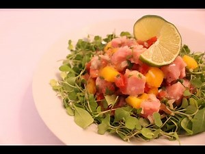Yellow Fin Tuna and Mango Ceviche