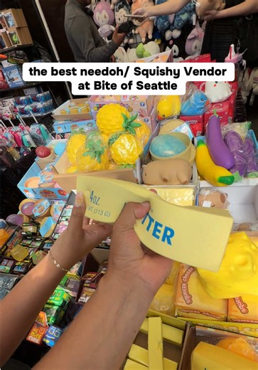 Best squishy and needoh tent in BOS. #fyp #seattle #seattlewashington #corteezyy