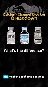 Calcium Channel Blockers (CCBs) What's the difference? | FOAMfrat