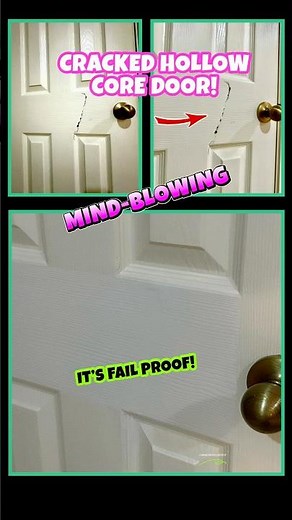 The #1 way to repair a cracked hollow core door #new #diy #howto #shorts