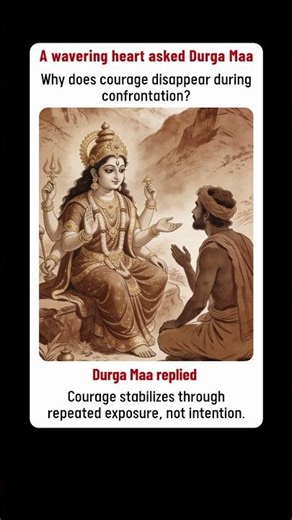 Durga Maa on Losing Courage in Conflict ⚔️ #sanatan #wisdom #shorts