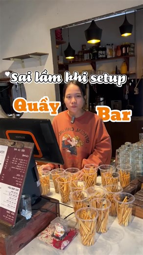 “Mở quán nhỏ, đừng coi thường cái quầy ☕ Mình đã trả học phí rồi.” Còn bạn thì sao?#viral #caphe #phache #chuquancaphe