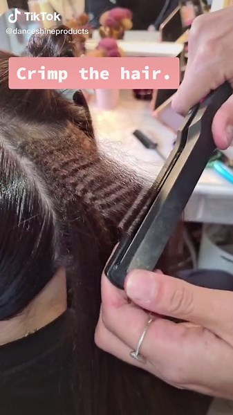Ballroom Hair Tutorial Part 3: Step-by-Step Guide to Crimped Hair