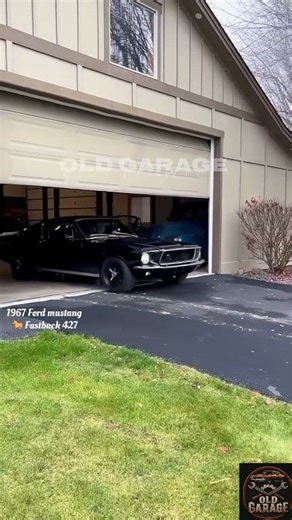 The sound of a legend. This '67 Mustang Fastback 427 is pure American muscle royalty. 🇺🇸 Hear that V8 rumble! Old Garage #mustang427 #67fastback #americanmuscle #mustanglife #bigblock #ClassicMustang #vintagecars #V8Power #musclecarreel #legendary | Old Garage