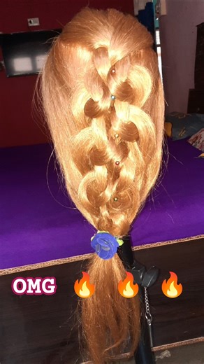 Mermaid Braid Hairstyle #shortsfeed