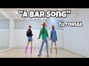 "A Bar Song" - Line Dance (Tutorial)