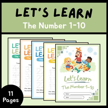 Let’s Learn The Number 1–10 Worksheets