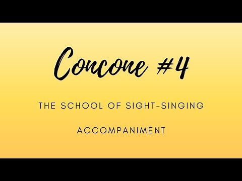 Concone #4 Accompaniment