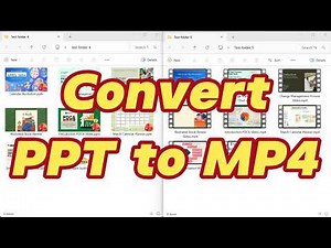How to batch convert PowerPoint presentations to MP4 videos, and add background music to them?
