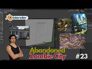 (Day 23) Blender 3D: Abandoned Zombie City - Last security door asset