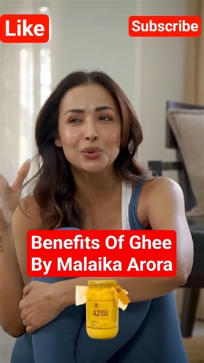 Benefits of #ghee for #skin & #hair by #malaikaarora 😍 #skincare #haircare #shorts #glowingskin
