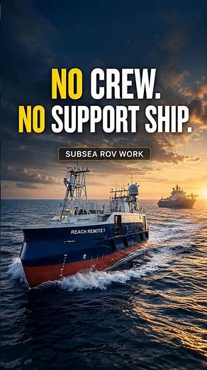 No Crew. No Support Vessel. Just a 24m Offshore Robot 🌊🤖