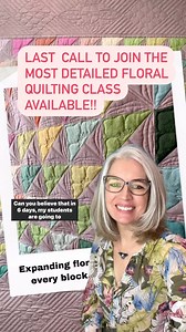Last call for free motion machine quilter who want to BLOOM way past their wildest quilting dreams. Even if this isn’t for you, will you ❤️, comment or share for me? Comment BLOOM and get all the info to your messages to let you make an informed decision if this machine quilting masterclass is right for you! The important part here is that : 1️⃣you have access forever , but two full months of live interaction with me to be sure you are rock solid with the material 2️⃣ the interactive part is Jan