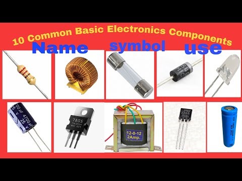 10 Most Common Basic Electronics Components Name Symbol explain in Hindi #election #transformer