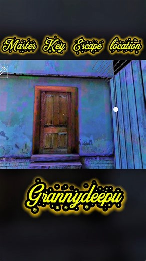 How to find Master Key Escape location granny1 #shorts #granny #escapegranny #keyescape #horrormovie