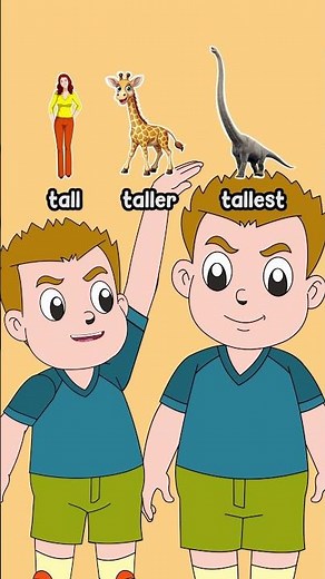 Learn Adjectives FAST! ⚡ Fat, Slim, Fast, Tall, Short for Kids | Easy English Learning